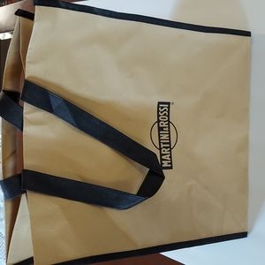 Martini and Rossi Vintage Paper/Canvas Bag Tan